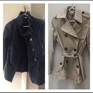 2 Jacket bundle - trench coat banana republic S